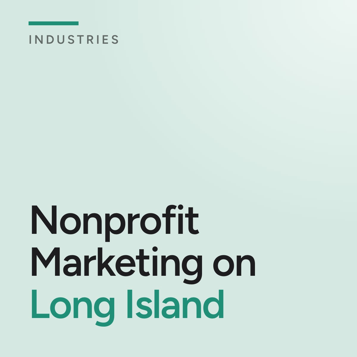 Journal cover reading Nonprofit Marketing on Long Island